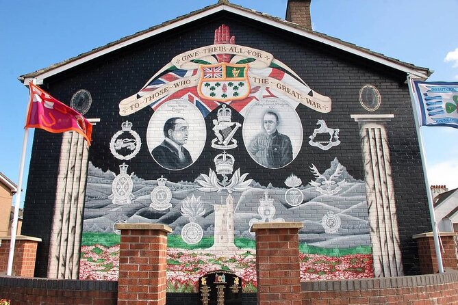 2 Hours Republican & Loyalist Mural Black Taxi Tour from Belfast - Falls Road Library, the remembrance garden, and the H Block statue