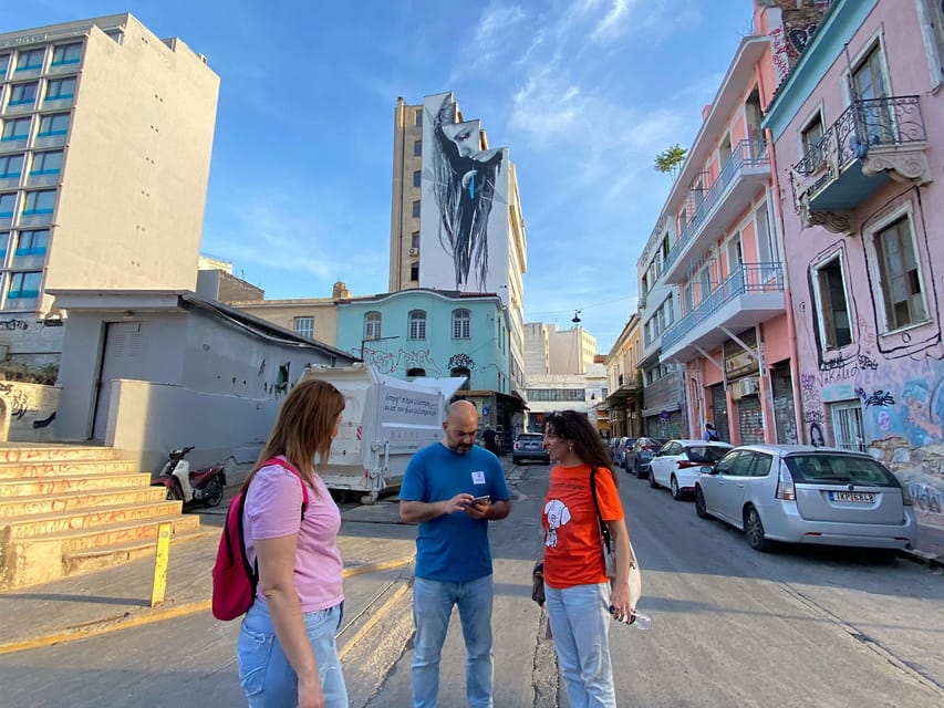 Athens: Street Art Treasure Hunt with Food Stop - The Ino mural and Athens street art
