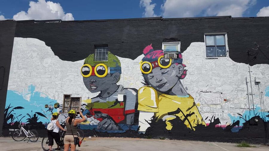 Atlanta: Street Art & Mural Bike Tour - The Outkast mural and Atlanta’s musical voice