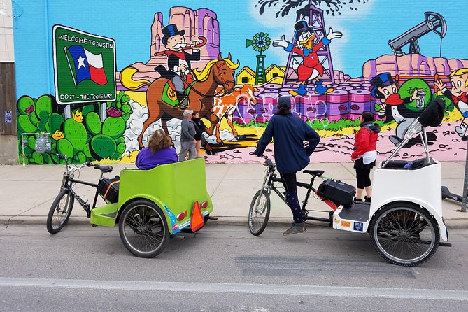 Austin Mural Selfie Tour by Pedicab - What this Austin pedicab tour is really like