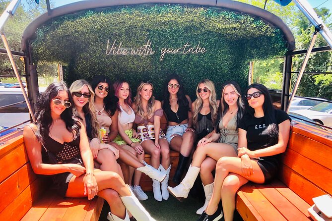 Austin Murals & Mimosas Roofless Party Bus Tour - Downtown Austin and the return through Rainey Street