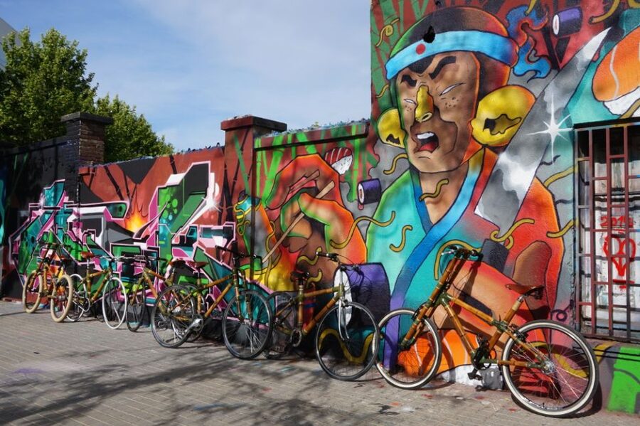 Barcelona: 3.5-Hour Street Art Tour by Bamboo Bike - Starting at Carrer Notariat and getting set up