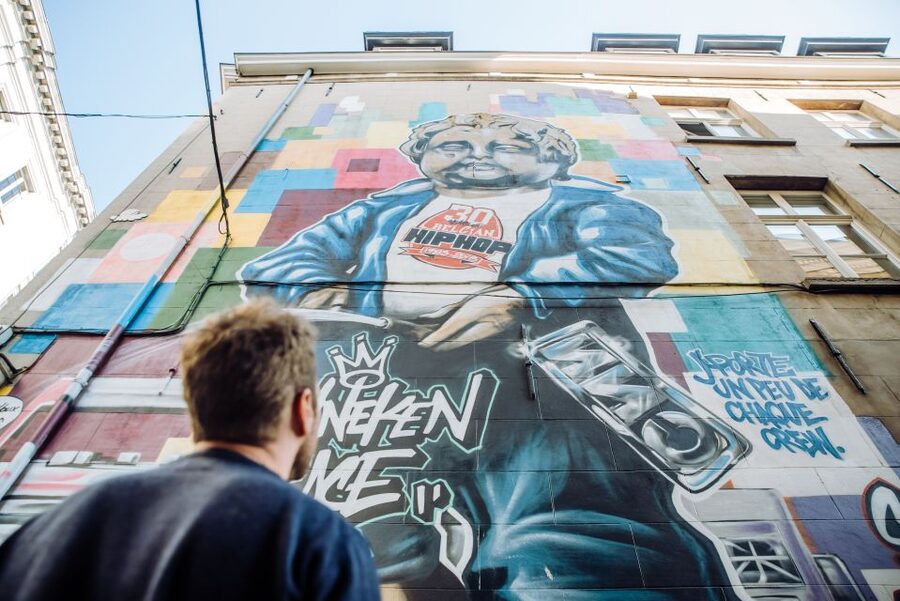 Brussels Comics & Street Art: Private Walking Tour - Boulevard Simon Bolivar and the final wall-to-wall view