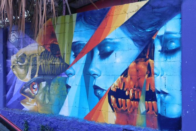 Graffitis & Munchies biketour Playa del Carmen - Quinta Avenida, with art away from the usual shopping route