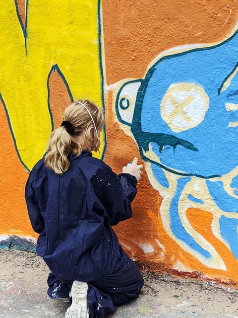 Graffitiworkshop Berlin - Creating your own piece on the wall