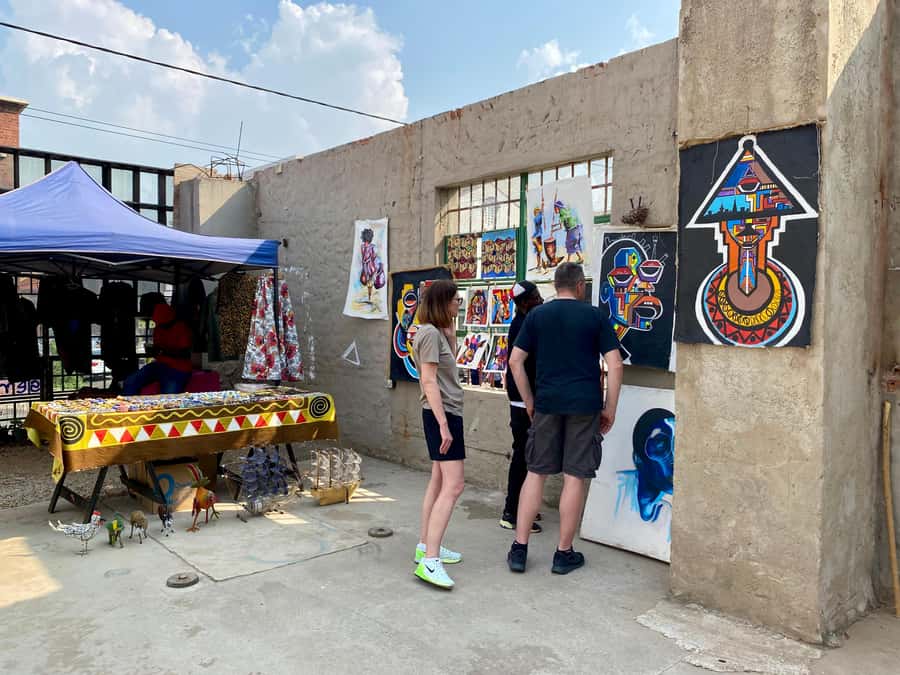 Johannesburg: Street Art and Culture in Maboneng! - Starting at Home of the Bean under the bridge