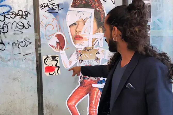 Kickstart Street Art Tour in Lisbon - The Shepard Fairey and Vhils artwork