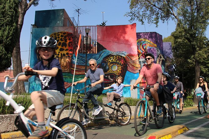 Mexico City; ART NACO : Murals & Street Art Bike Tour - A break at Pushkin Garden and the Roma connection