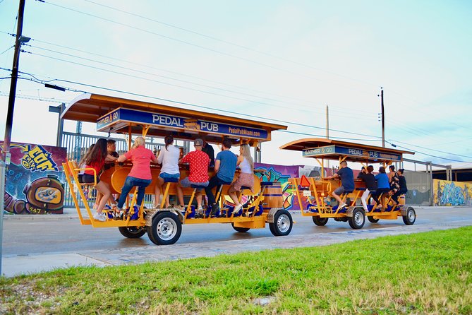 Miami Pedal Pub: Arts District Party Bike Pub Crawl - Why Wynwood works so well for a pedal pub