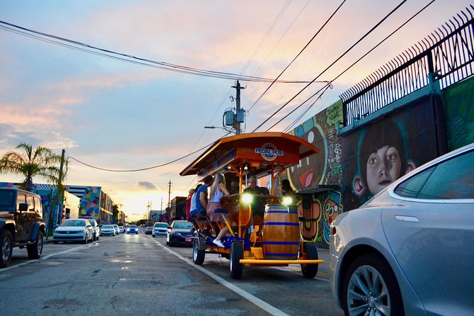 Miami Pedal Pub: Arts District Party Bike Pub Crawl - Pedaling through Wynwood’s wall art