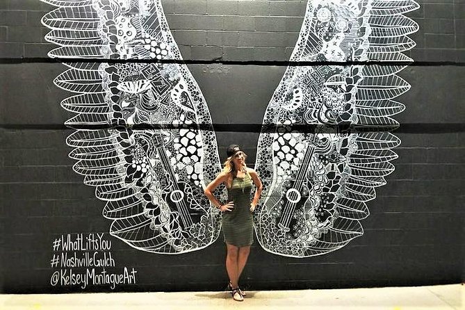 Murals of Nashville Instagram Tour by Golf Cart - The Gulch and the famous What Lifts You mural