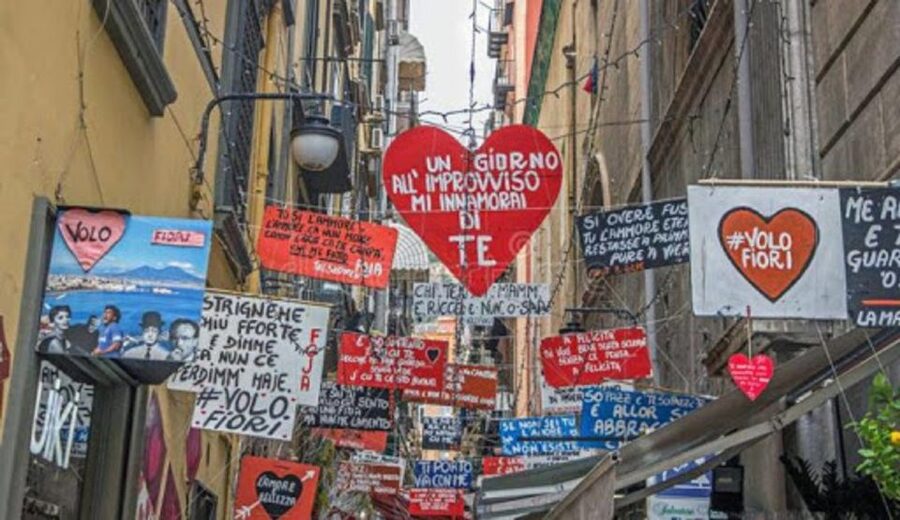 Naples: The Spanish Quarters, Street Art and Local Market - Gran Caffè Gambrinus and monumental Naples