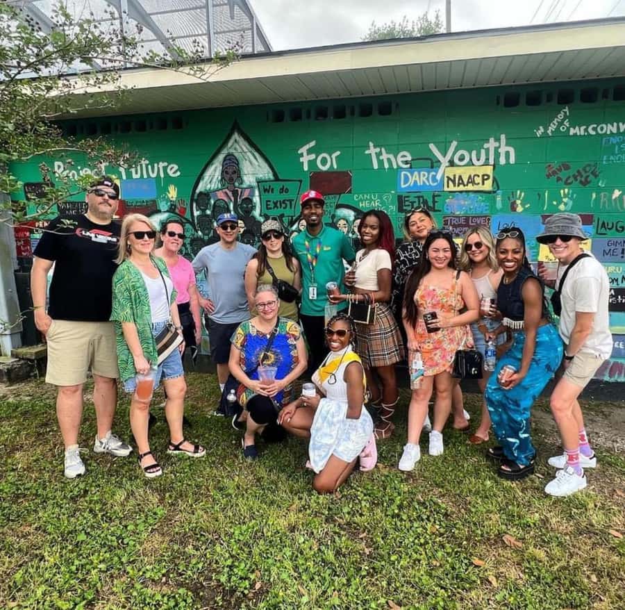 New Orleans Culture Street Art & Mural Walk - Murals, homes, and the character of nearby neighborhoods