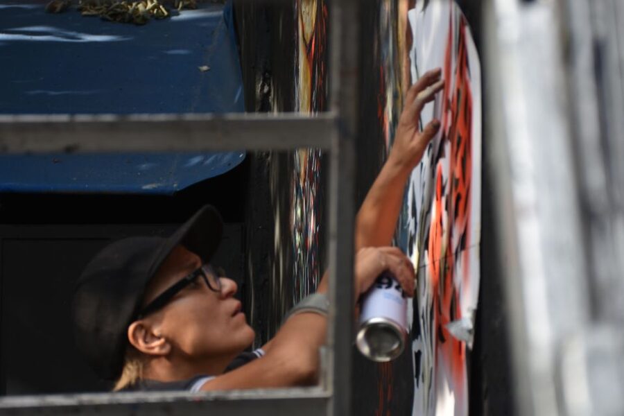 Paris: Belleville Street Art Tour with an Artist - Saturday’s live performance and new wall