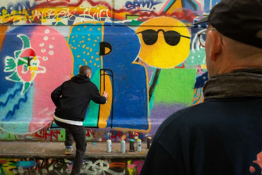 Paris: Graffiti and Street Art Workshop - The final mural is the main event