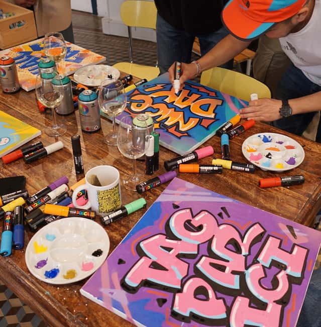 Paris: Graffiti on Canvas Workshop at an Art Studio - Is $70 a fair price for two hours?