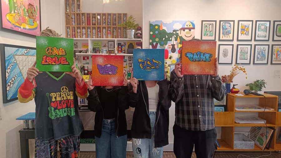 Paris: Graffiti on Canvas Workshop at an Art Studio - Booking, timing, and cancellation details
