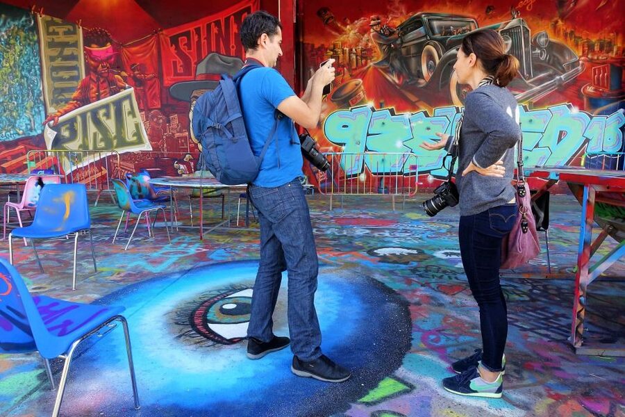 Paris: Street Art Open-Air Museum Bike Tour - Cycling toward the modern district