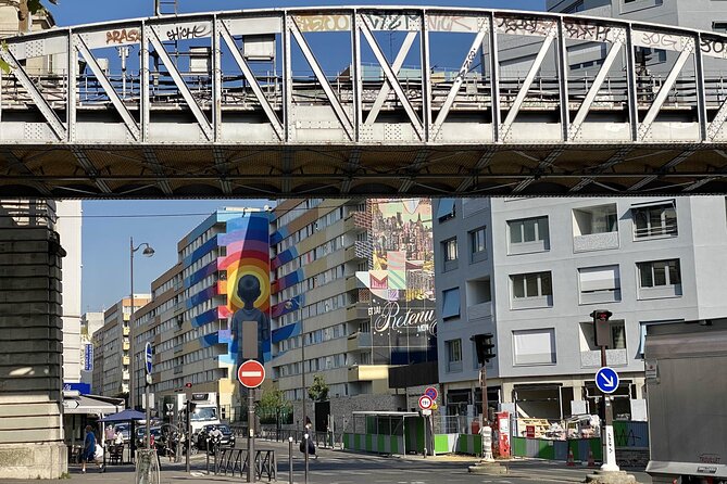 Paris Street Art, smartphone audioguided tour - Boulevard Vincent Auriol, the main mural stretch