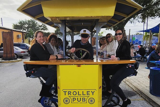 Party Bike through St. Pete with Bar+Mural Stops on Trolley Pub - Pedaling through St. Petersburg for two hours