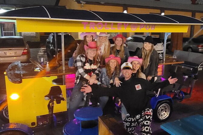 Party Bike through St. Pete with Bar+Mural Stops on Trolley Pub - The Dog Bar: drinks with a side of canine chaos