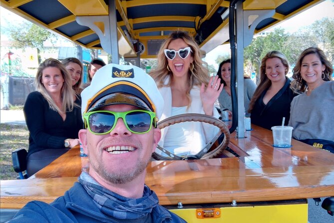 Party Bike through St. Pete with Bar+Mural Stops on Trolley Pub - Murals, photos, and the public show