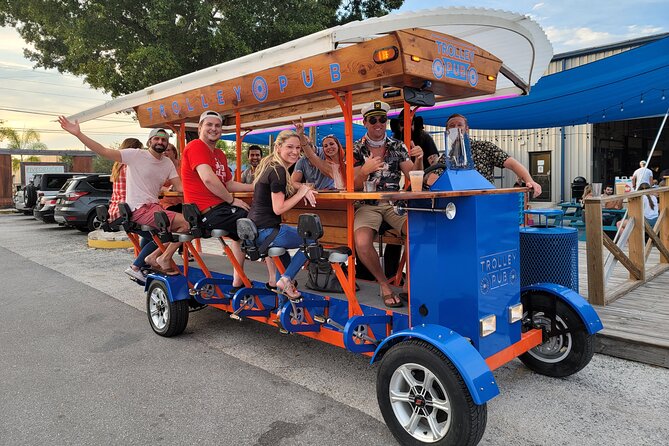Party Bike through St. Pete with Bar+Mural Stops on Trolley Pub - Starting at 3 Daughters Brewing