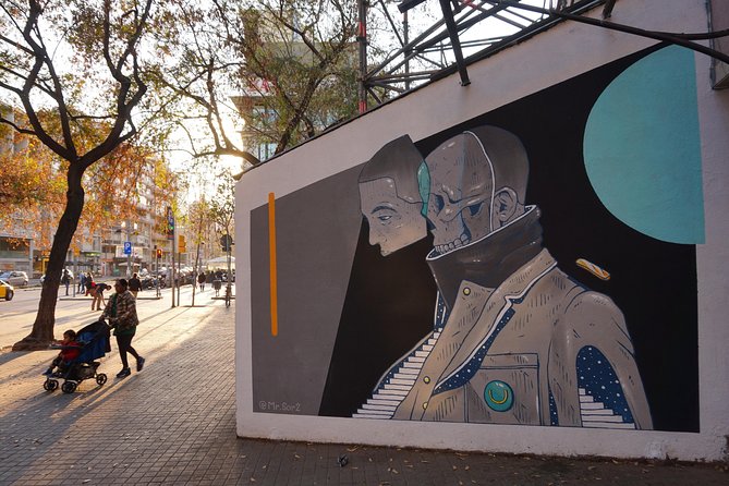 Raval Street Art and Graffiti Guided Tour in Barcelona - Tres Chemineas, the tour’s most local pause