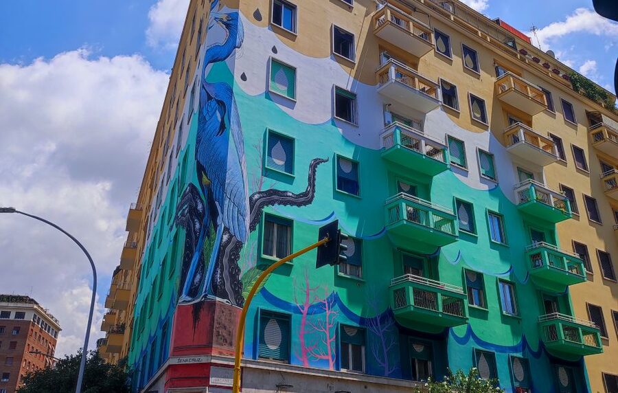 Rome: Ostiense Graffiti and Modern Street Art Walking Tour - Meeting the tour outside Piramide
