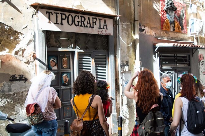Spanish Quarter of Neaples StreetArt & Traditions, with coffee and babà - The mural of Eleonora Pimentel de Fonseca