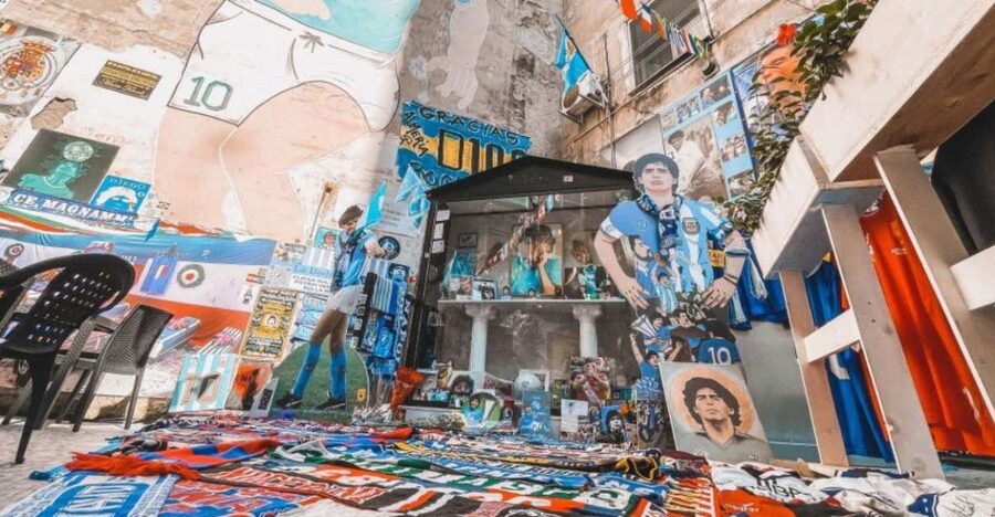 Spanish Streets - Maradona Street Art & Murals - Entering the Spanish Quarters’ Less Obvious Corners
