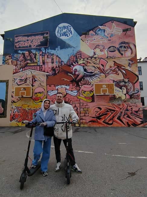 Street Art E Scooter tour - Three neighborhoods, not one postcard street