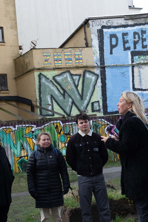 The Nørrebro Street Art & Food Tour - Bananna Park and art in an everyday setting
