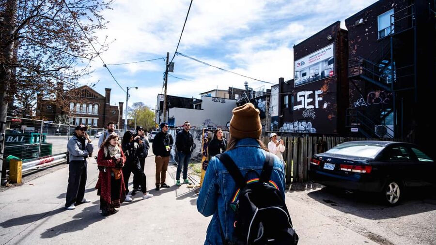 Toronto: Must Do NonTouristy Street Art Tour by local Artist - The final art stops: small pieces, big walls, and local meaning