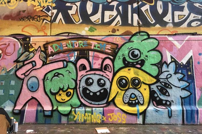 Workshop Graffiti Mural - From practice marks to a group mural