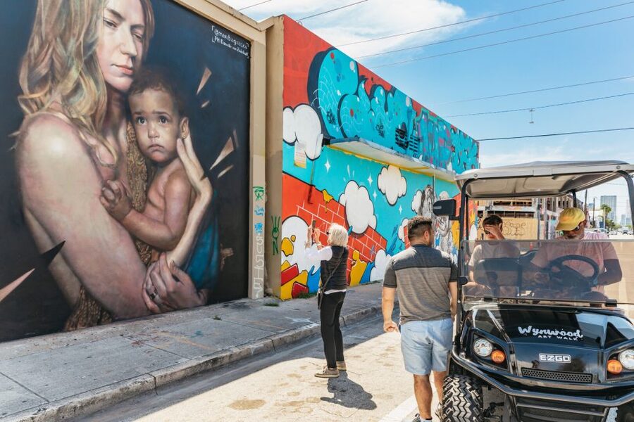 Wynwood Art District 1-Hour Street Art Tour by Golf Cart - Six to nine stops, with time for questions