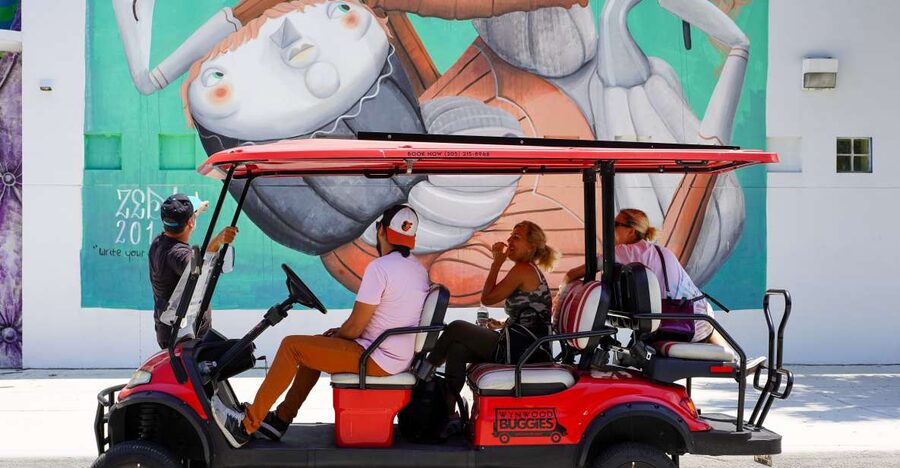 Wynwood Art District 1-Hour Wynwood Buggies Street Art Tour - Learning the difference between graffiti, street art, and murals